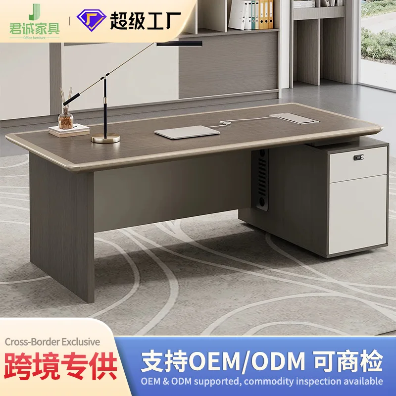 High-end Desk Simple Modern Office Furniture Single Desk 1.4 Meters 1.6 Meters Manager Supervisor Desk And Chairs