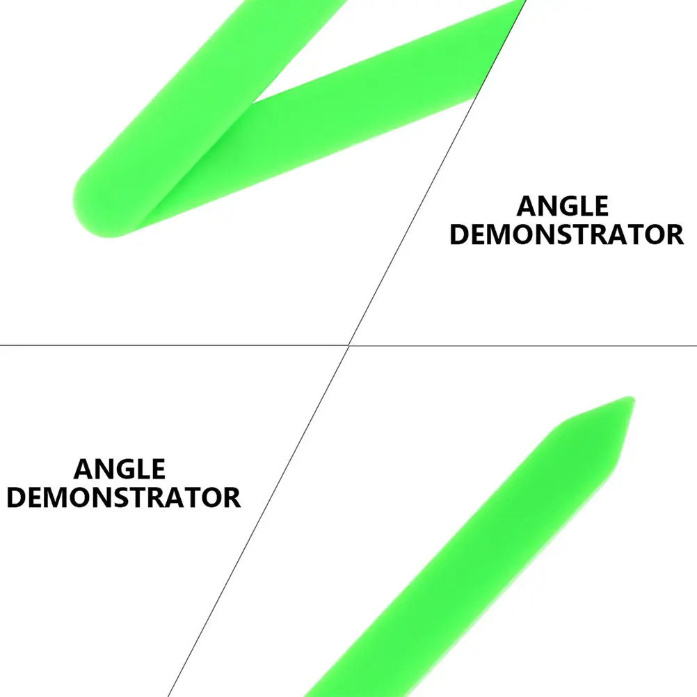 

3Pcs School Mathematics Teaching Aids Magnetic Angle Demonstrator Clear Colorful Plastic for Classroom Instruction Education