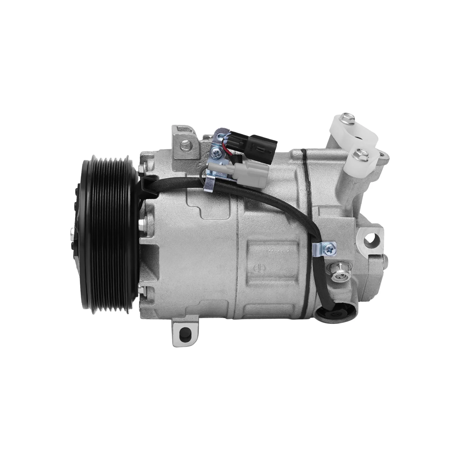 

AC Compressor, A/C Compressor, Air Conditioning Compressor, 12V 6-Groove With Clutch Belt-Driven Direct Replacement for Vehicle Cooling