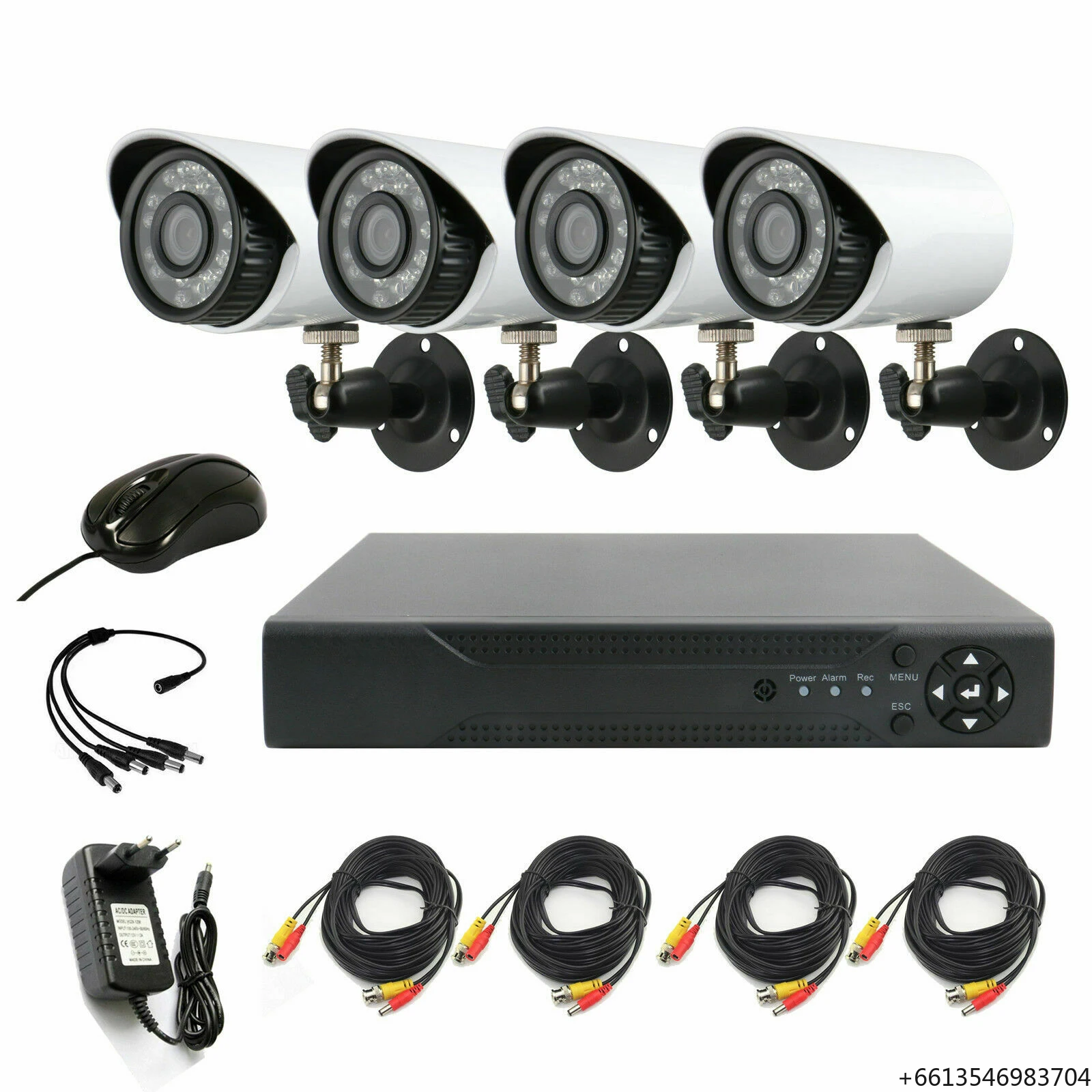 CCTV Camera Security 4 Camera with DVR Complete Set 720P 1080P 5.0MP Analog Camera AHD KIT IR PC Remote XMEYE MINI Bullet
