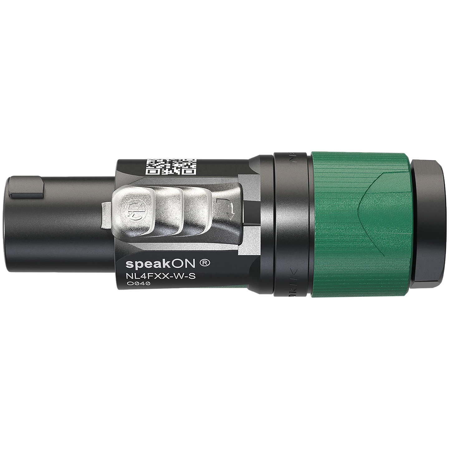 ▲ Schweiz Original Neutrik NL4FXX-W-S 4-poliger SpeakON-Kabelstecker, Spannfutttyp-Zugentlastung für Kabeldurchmesser von 6 bis 12 mm