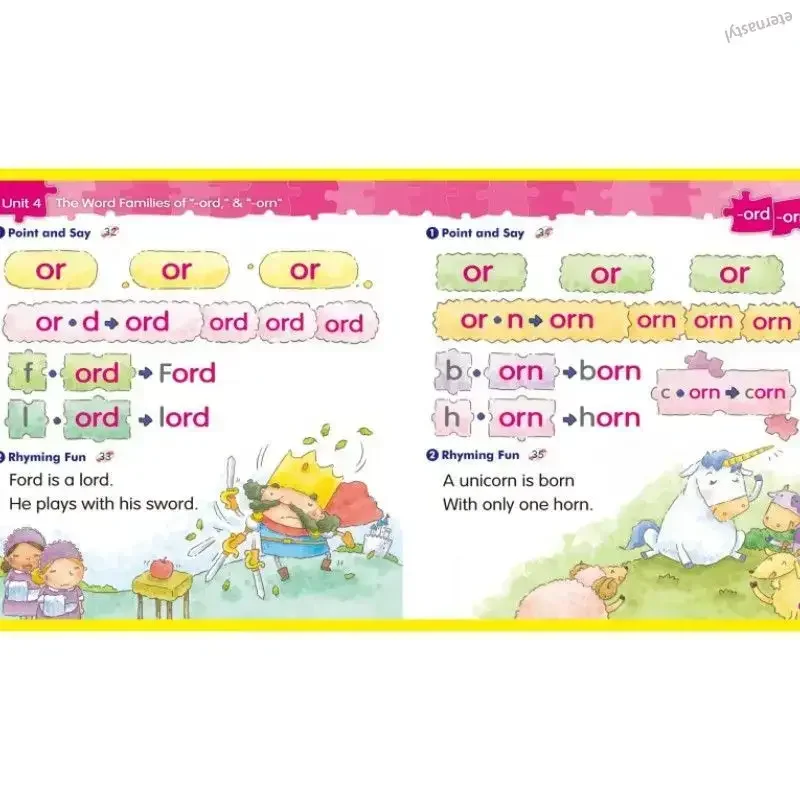 phonics kids English phonics children early education enlightenment picture book 3-8 years old DIFUYA