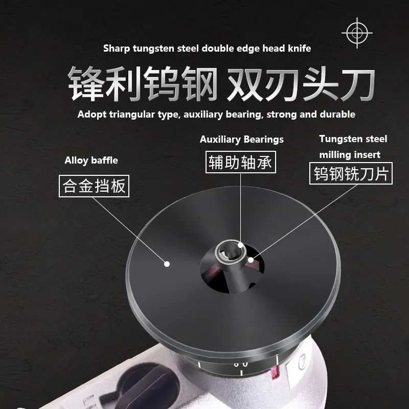 1set Mini Pneumatic Chamfering Machine Deburring 45 Degree Portable HandHeld Metal Trimming Machine Pneumatic Tools 30000RPM