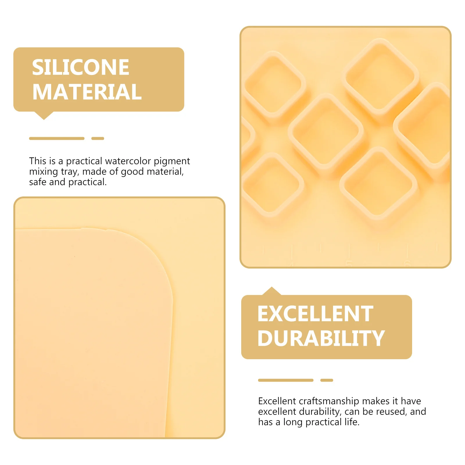 

Silicone Craft Mat Lightweight Non-Stick Diy Painting Mat For Resin Watercolor Clay Art Kids Students Crafts Epoxy Tools