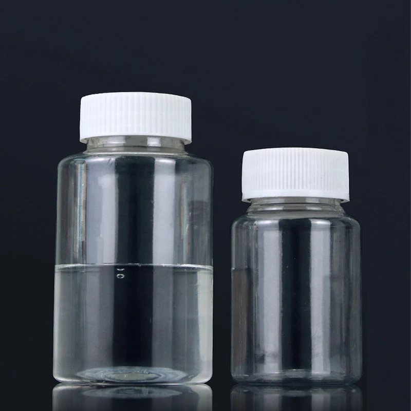 10Pcs 15/20/30/50/80/100ml Plastic PET Empty Clear Seal Bottles Medicine Pill Vial Container Reagent Vials Packing Bottle