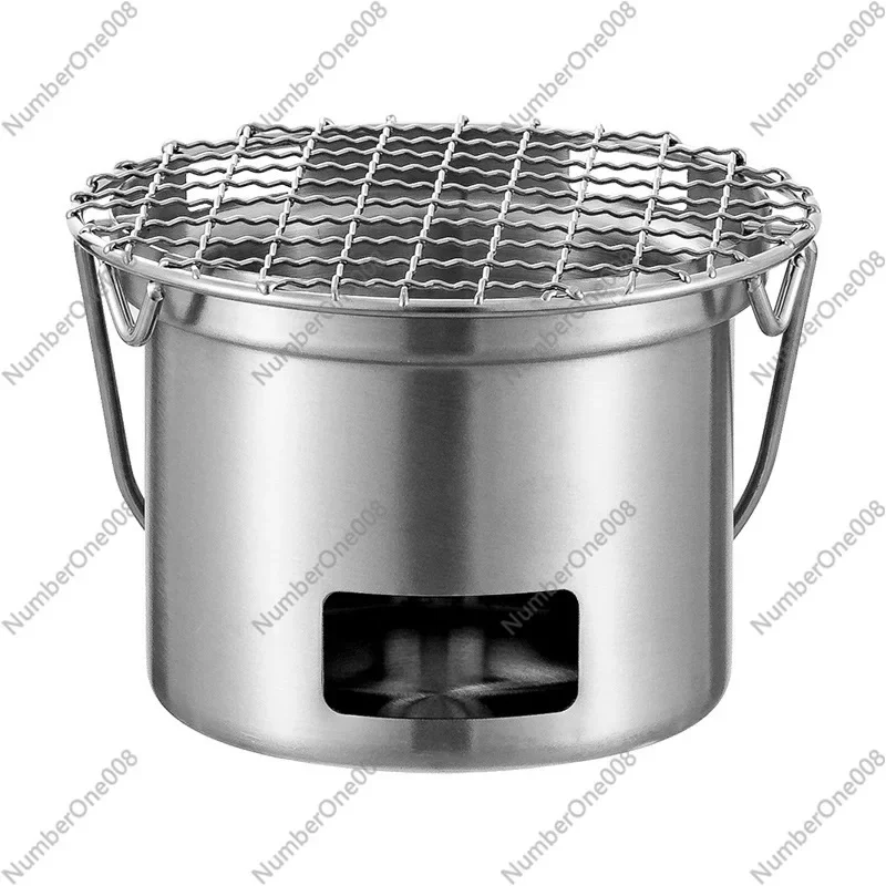 

Stainless Steel Enclosed Stove for Brewing Tea, Olive Alcohol, Stove, Mini Carbon Stove, Outdoor Portable Household Barbecue