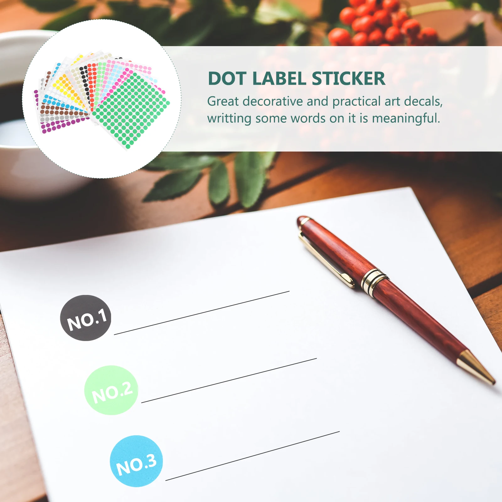 

Colorful 13mm Dot Stickers Adhesive Labels for Gifts Round Design Ideal for Kids Parties Festive Decorations Halloween Supplies