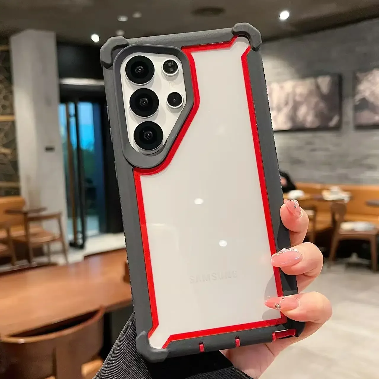 Custodia protettiva antiurto e antigoccia di lusso e robusta per Samsung Galaxy S25 S22 S23 S24 Ultra Plus FE A15 A06 A35 cover