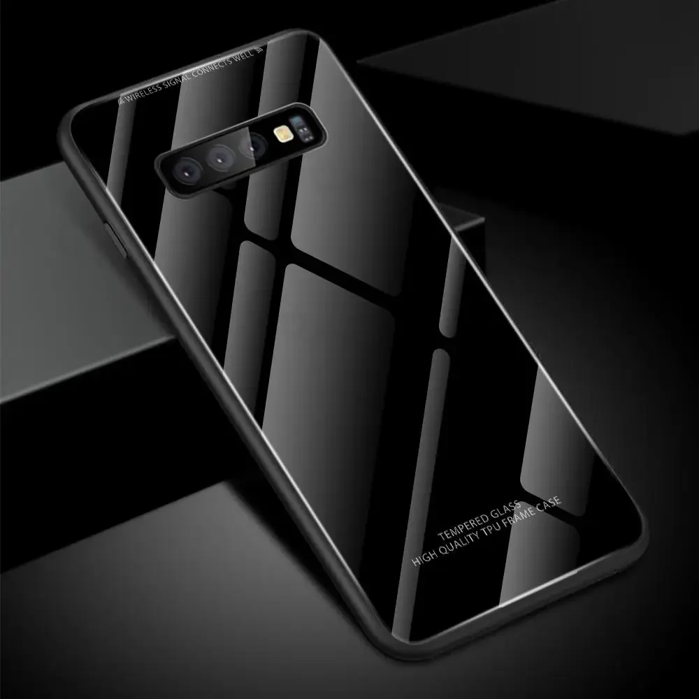 Tempered Glass Case For Samsung Galaxy S10 Plus S10E S10 Case Gradient Glass Cover Back Protective Shell S 10 S10E S10e Capa