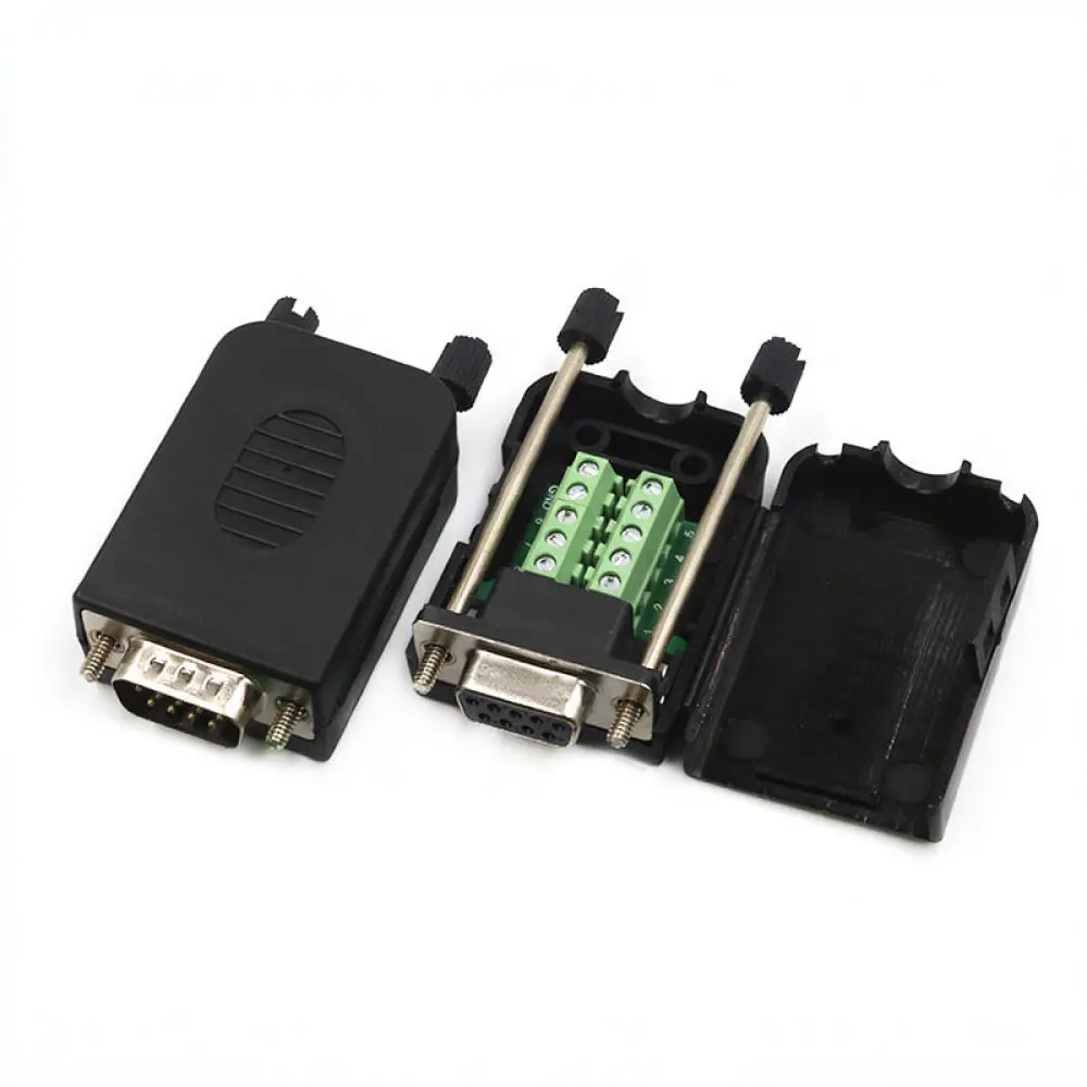 For For Yuanlitai Serial Port Connector DB9 Solderless Adapter RS232 RS485 Male Female Terminal Block Module Plug