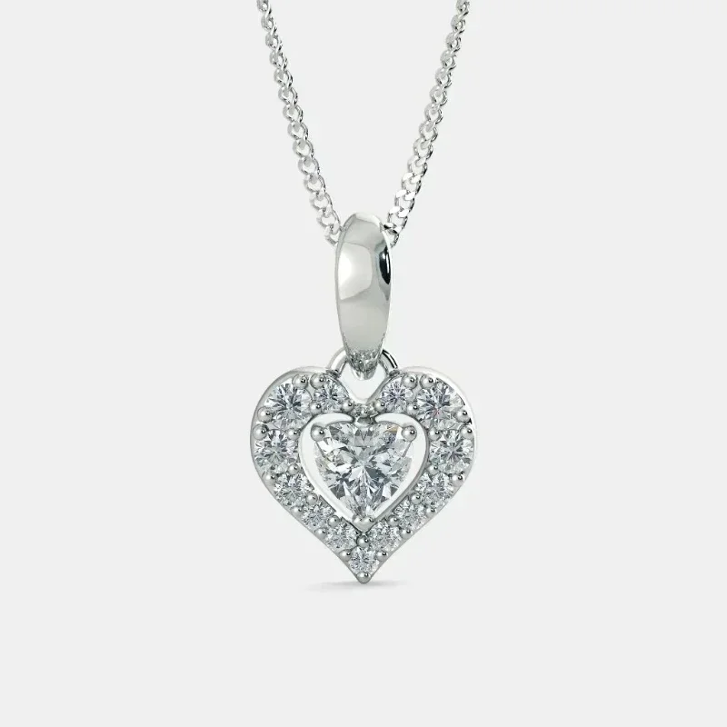 European and American style dollar crown yellow laboratory grown sandstone diamond pendant necklace men and women