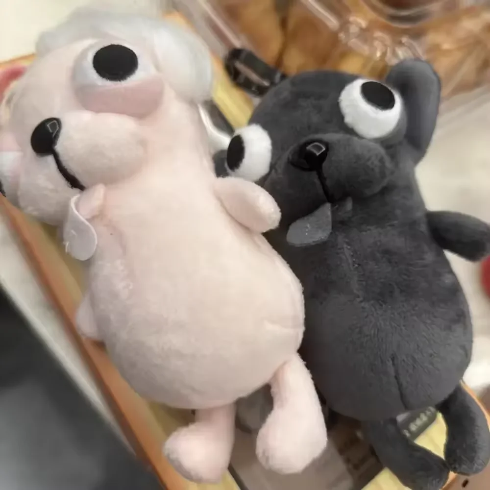 Animali di peluche Chihuahua Peluche Portachiavi Ciondolo Peluche Chihuahua Bambola Strano Carino Realistico Peluche Chihuahua Regali per bambini Giocattolo