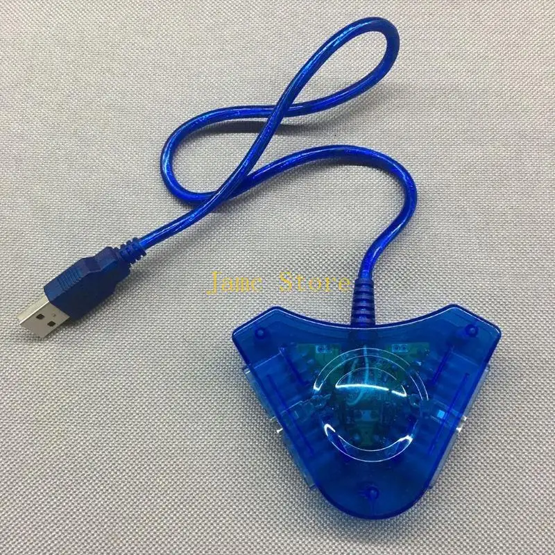 LX0B USB -игровой контроллер адаптер GamePad Convertor Convertor Dual Port Controllers Adapter USB для PS1/для