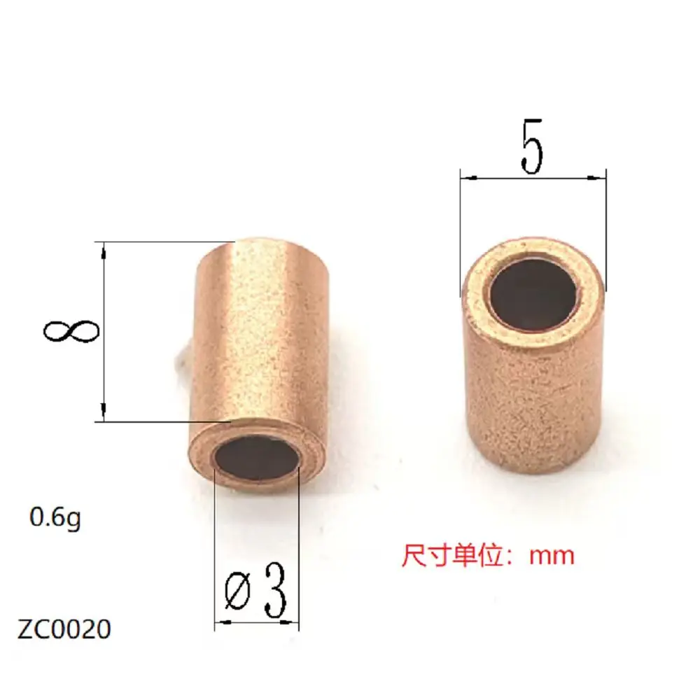 

3*5*8 Zc0020 Подходит для масляных подшипников микромотора, самосмазывающихся подшипников, медного материала, всех размеров универсально.