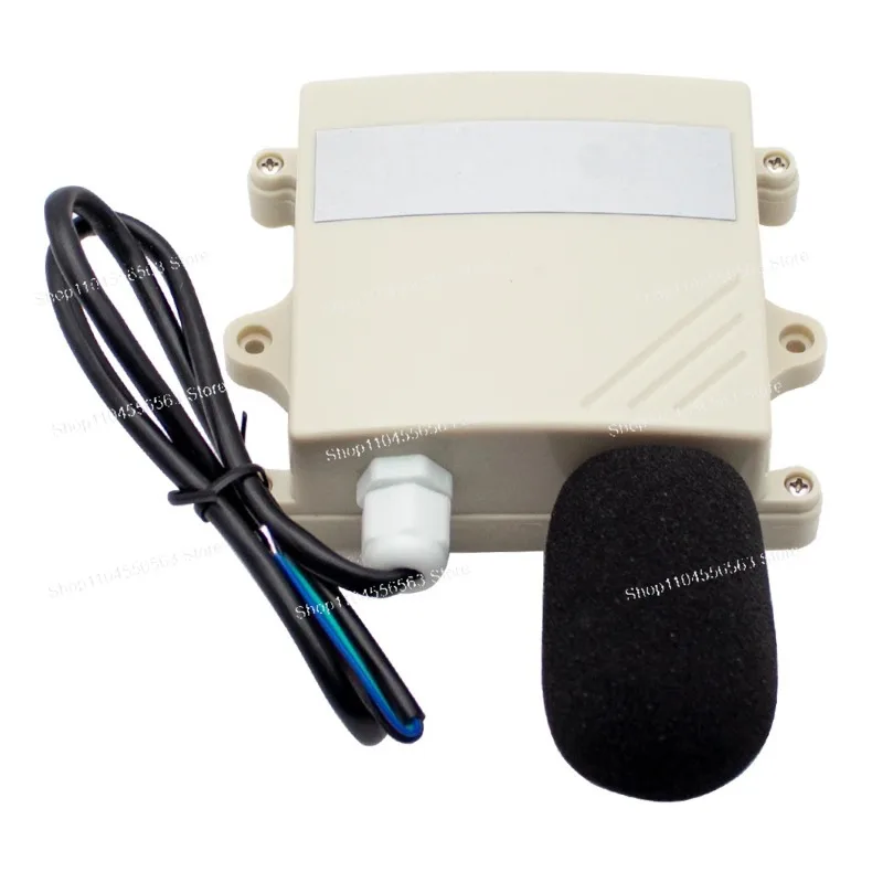 IP65 Noise Sensor 30-120dB RS485 4-20mA Industrial Noise Transmitter Decibel Detector Wall-Mount