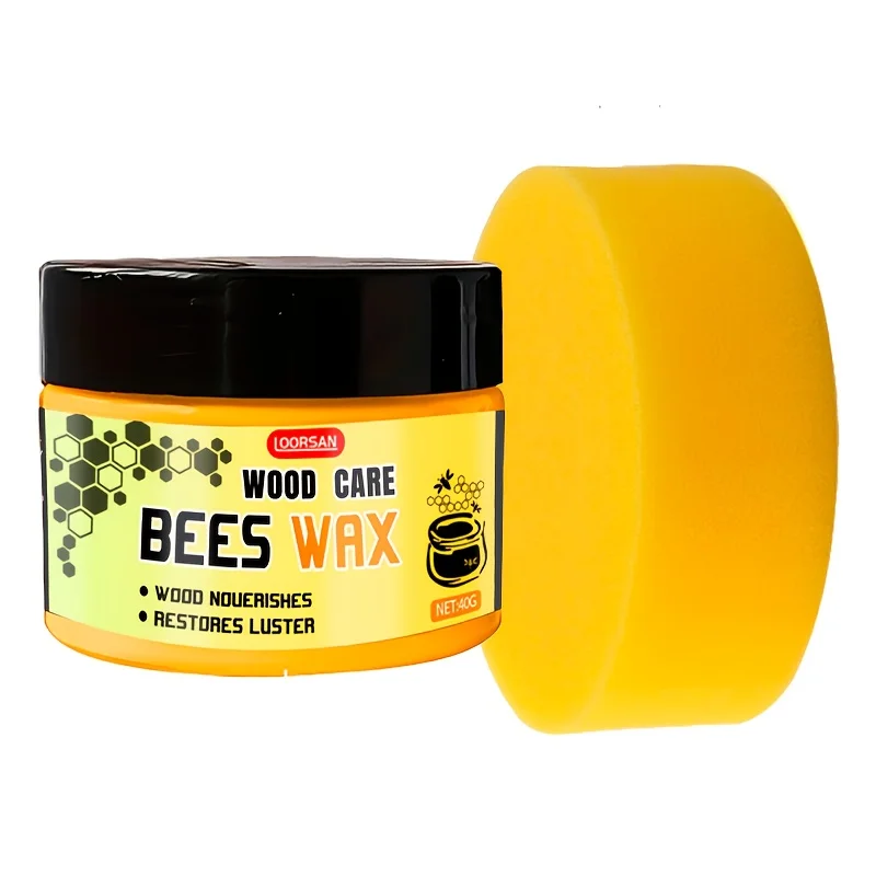 Beeswax wood products polishing paste, beeswax polishing wax oil: Enhance surface luster and protect wood products.