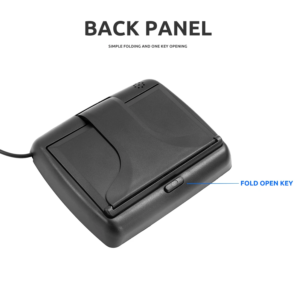 4.3 TFT LCD HD Screen Folding Car Monitor with Rear View Camera  8 LED Backup for Vehicle Parking Easy Installation