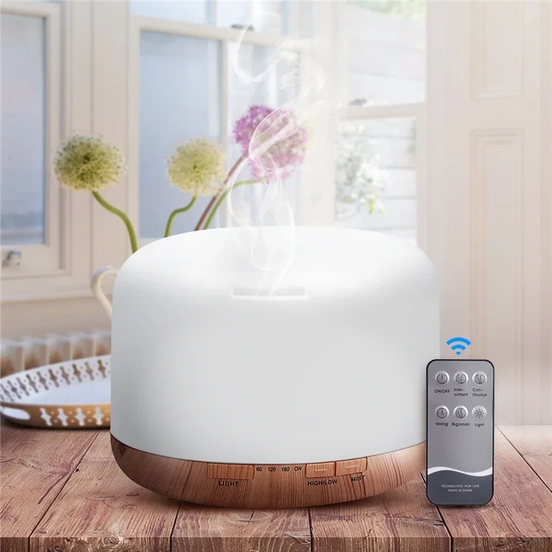 Ultrasonic Cool Mist Maker Essential Oil Diffuser with LED Lamp