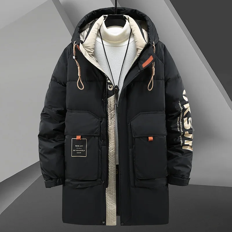 DIANRUO Parkas Men Winter Thick Jacket Plus Size 11XL Fashion Long Parkas Male Padded Jacket Coat пальто мужское