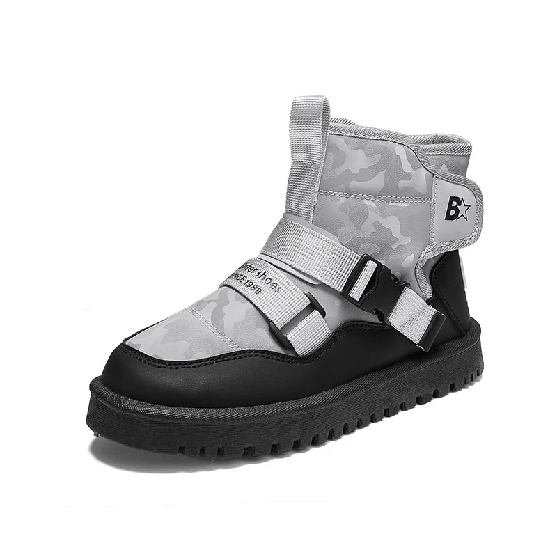 Stivale da neve per bambini invernali per bambina scarpa in cotone spesso impermeabile scarpa antiscivolo tendenza scarpa calda per bambini