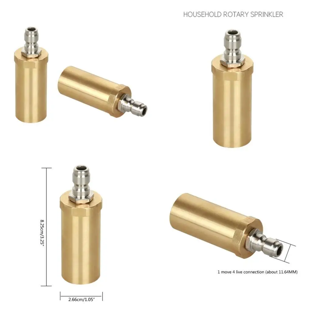 Plugue conexão rápida pressão 1/4 polegadas giratório bico 360 ​​graus 3000PSI para acessórios lavadora