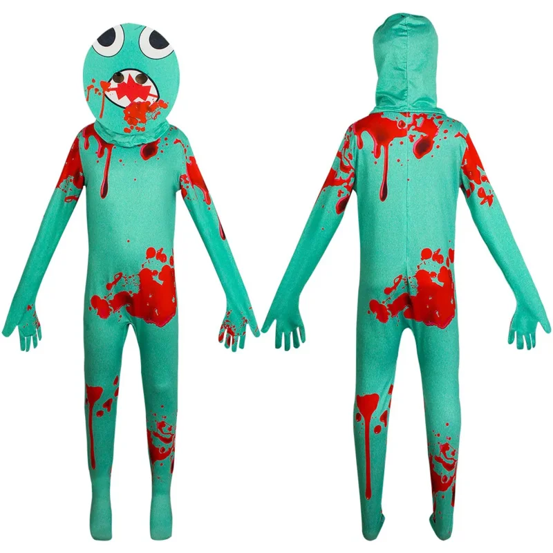 الأولاد قوس قزح الأصدقاء زي الوحش ويكي تأثيري الزي أطفال بنات لعبة الرعب بذلة حفلة الهالوين