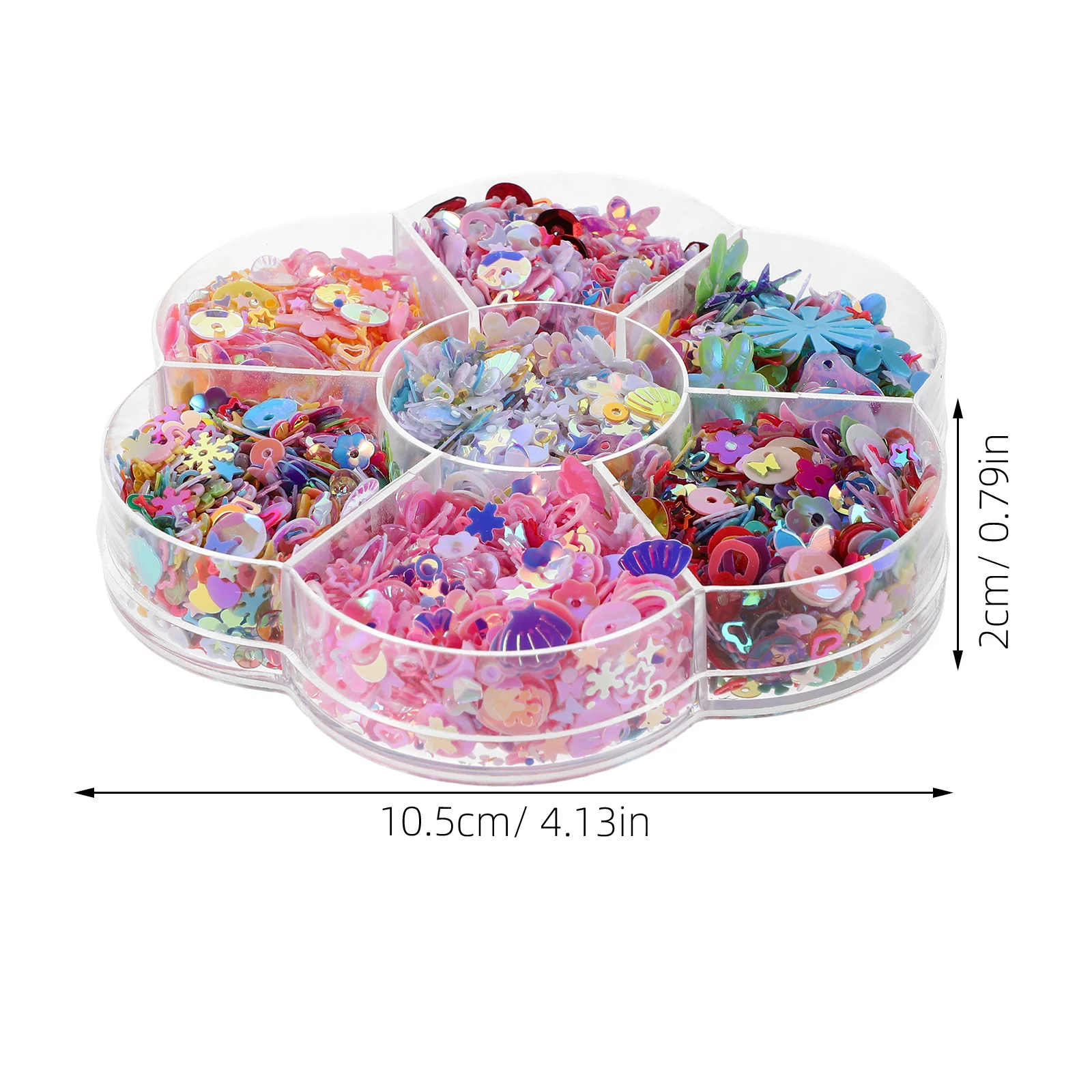 فضفاض الترتر مشرق متعدد الألوان قزحي الألوان بريق الخرز DIY بها بنفسك الحرفية التطريز مسمار الفن الملابس الديكور #5