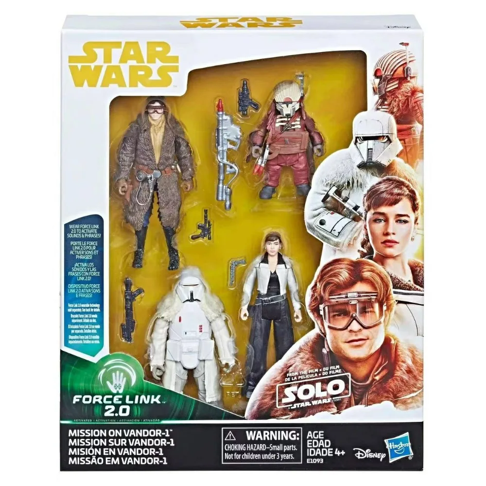 Star Wars Force Link Obi-Wan Master Yoda Chewbacca Cai Threnalli Luke Rey Rose Action FigureToys Collectible Model Surprise Gift