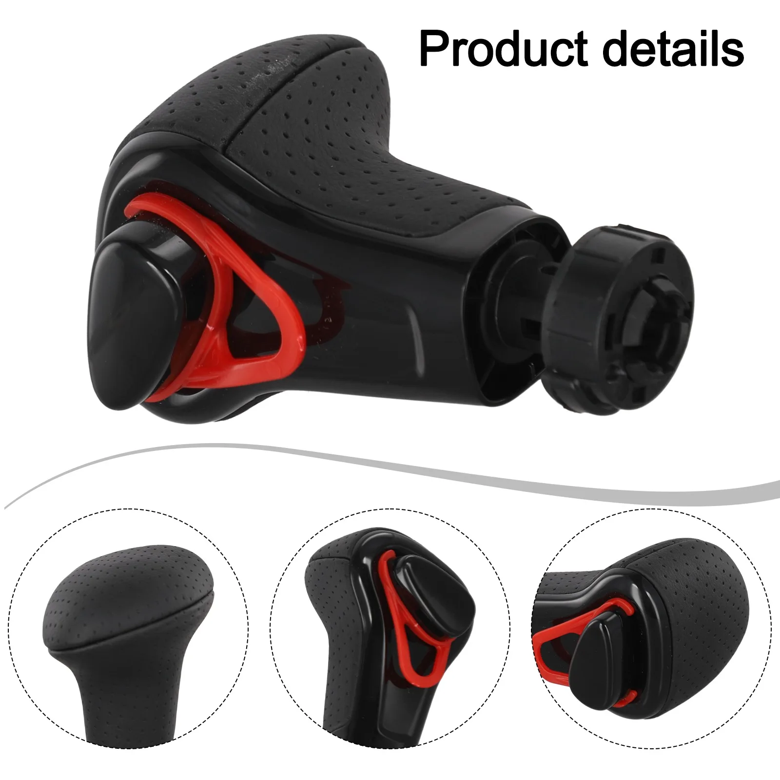

Black Shift Knob ABS Shift Knob Car Interior Upgrade 10mm Mounting Hole 7.5cm Length Comfortable Grip Efficient Gear Changes