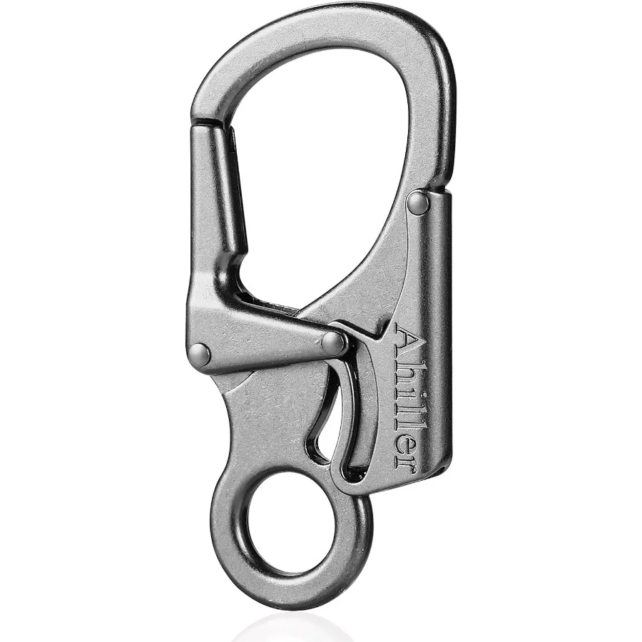 

Ahiller Carabiner Clip Double AntiMisopening Locking Design 3 Zinc Alloy Heavy Keychain for Outdoor Camping Hiking Key Ring Cli