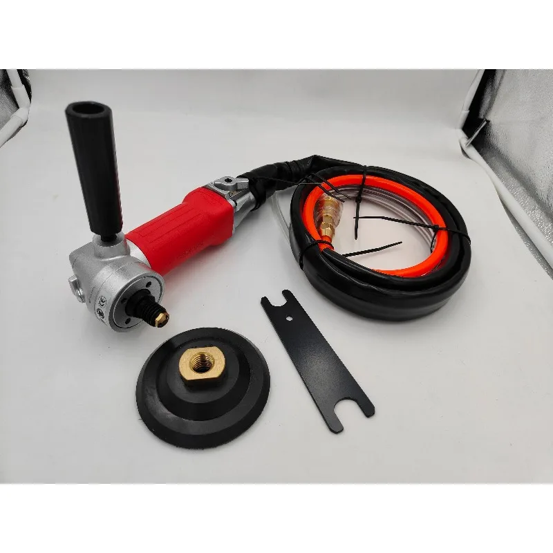 Professional Pneumatic Air Wet Polisher Stone Granite Angle Grinder Variable Speed Rear Exhaust Air Wet Water Polisher