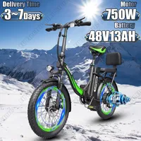 Hidoes C1 Electric Bike 750W Motor 48V13AH Lithium Battery All terrain Aldult E-bike 20-inch Tire City Folding Electric Bicycle