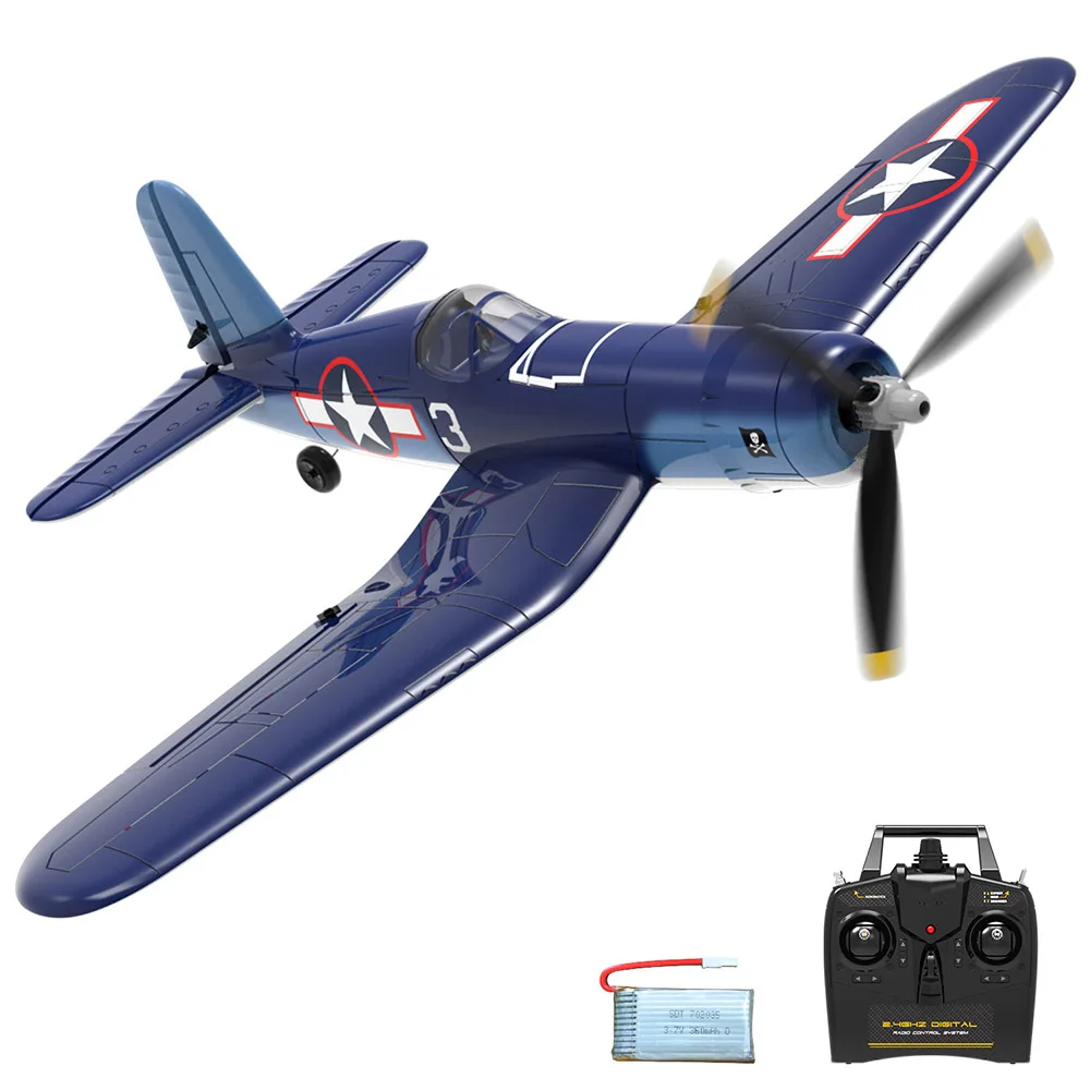 

761-8 F4U Corsair AirPlane 2.4Ghz 4CH 400mm Wingspan One-Key Aerobatic RTF Remote Control Aircraft Toys Gifts for Children Gift