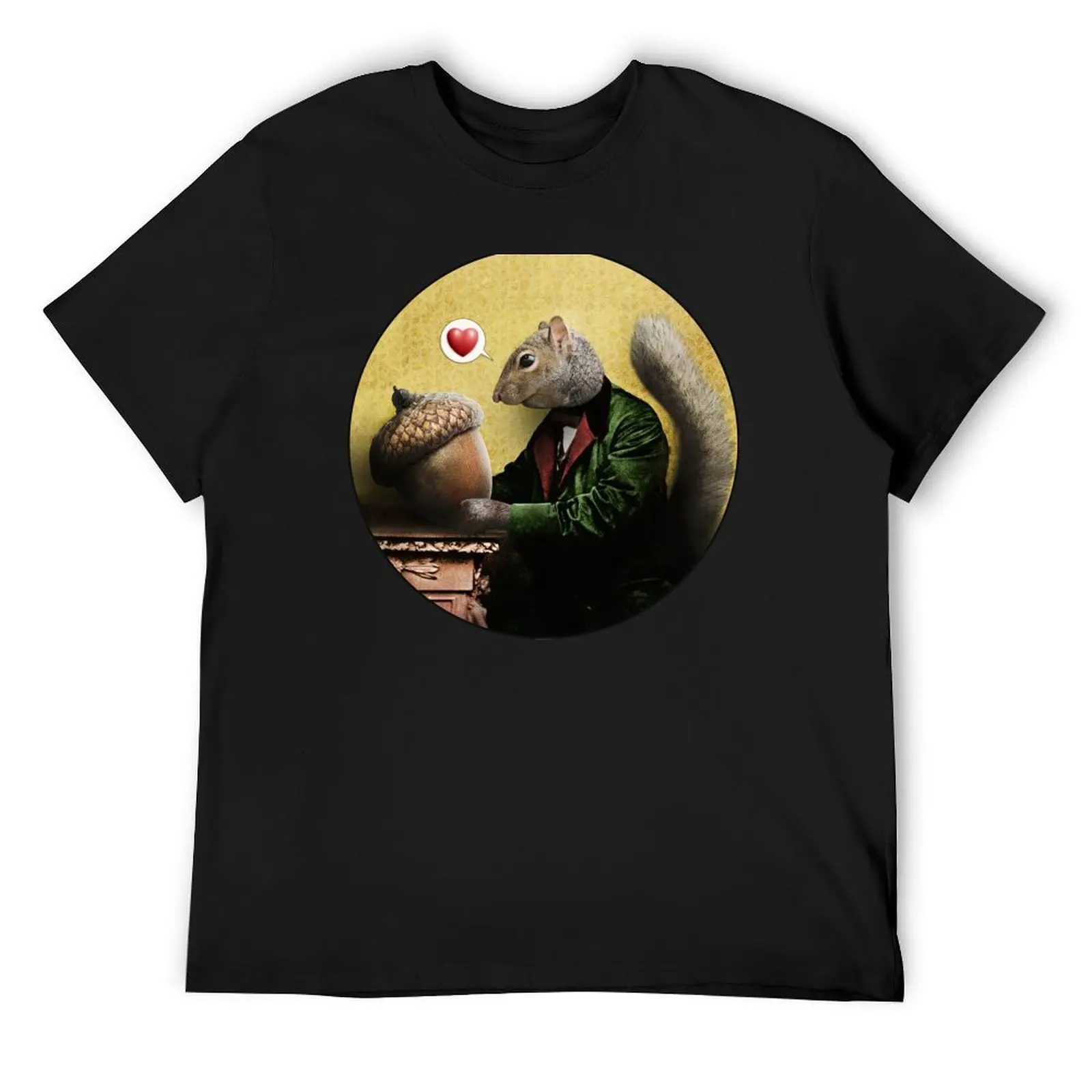 Mr. Squirrel Loves His Acorn T-Shirt man t shirt quick drying mens t shirts pack