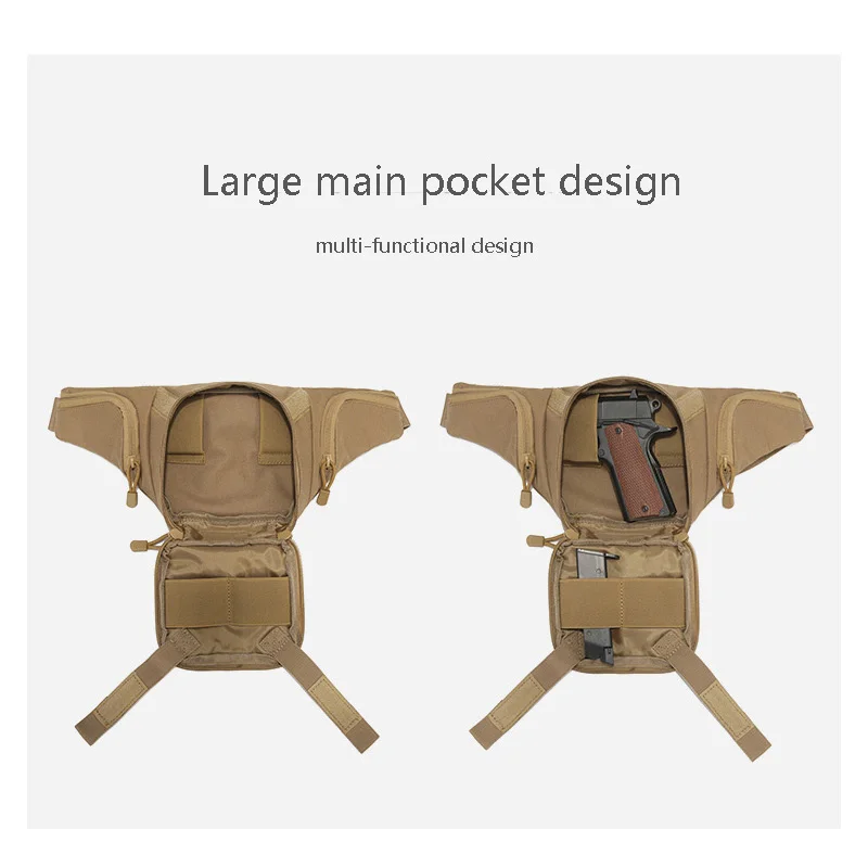 Hunting Gun Holster Bag Waist Chest Outdoor Tactical Camping Shoulder Sling Gun Waist Shoulder Fishing Riding Bike Fanny Pack