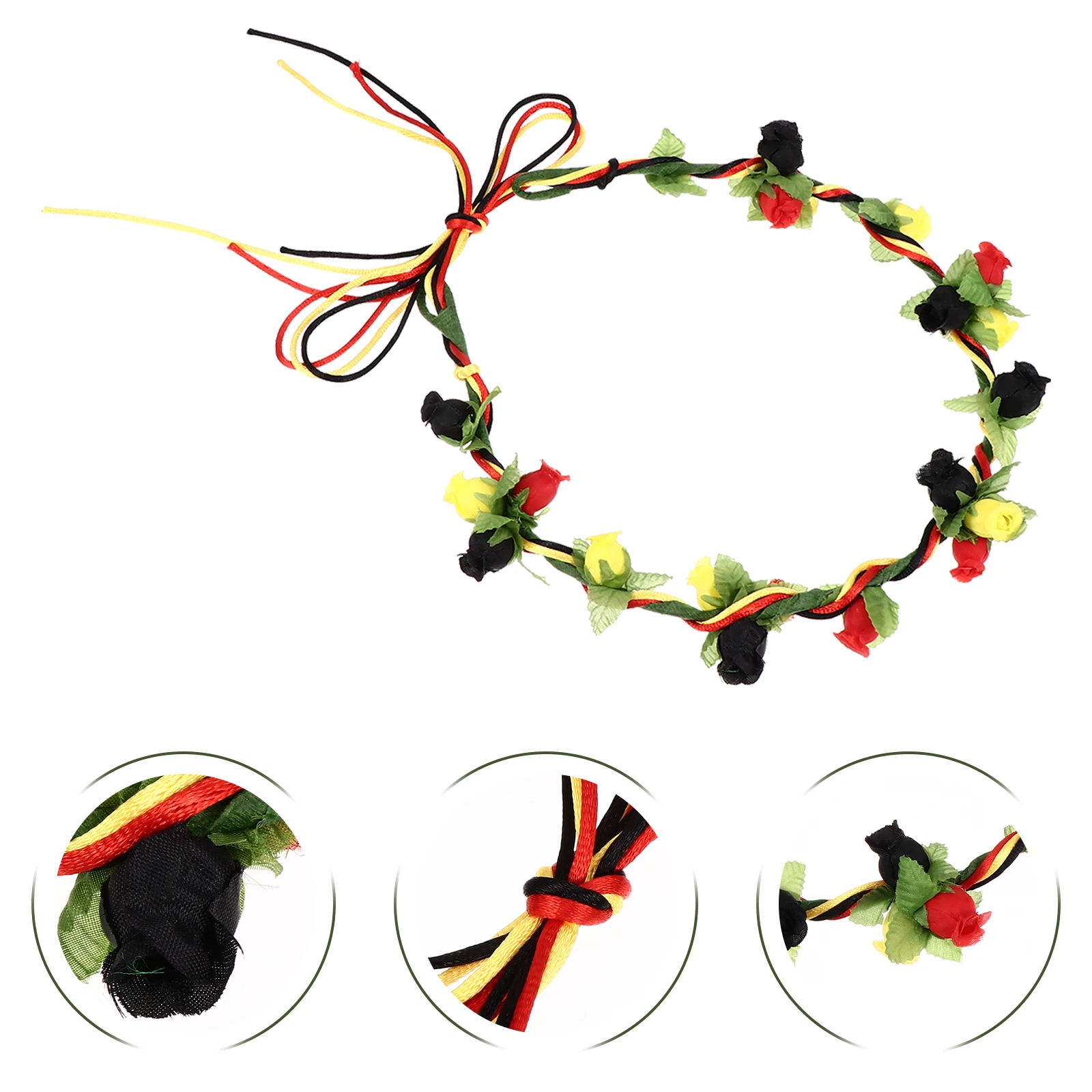 

2 Pcs Headdress Fans Hair Accessories Xmas Garland Holiday Headwear Fabric Accessory Girl