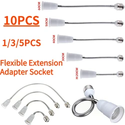 20-60CM E27 Flexible Extension Converter LED Light Lamp Bulb Extend Adapter Socket Wall Socket Lamp Base Holder Screw Socket