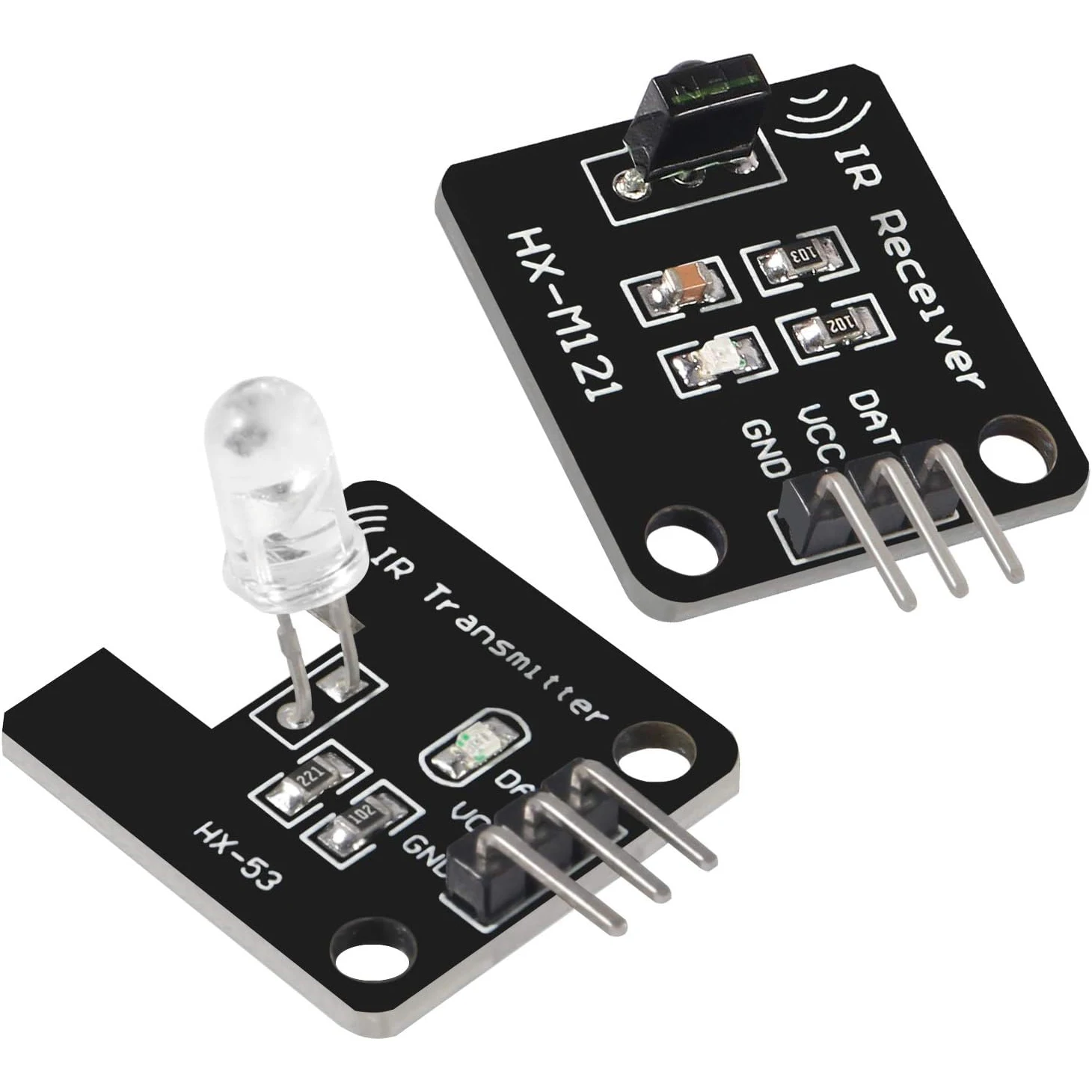 Digital 38khz Ir Receiver Sensor Module + 38khz Ir Transmitter Sensor Module Kit for Electronic Building Block