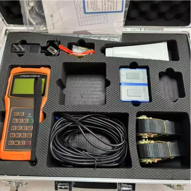 Portable Ultrasonic Flow Meter Economical Stainless Steel Solution for Water Oil Various Applications OEM Customized Support