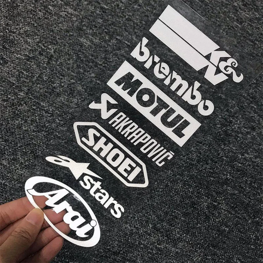 Motorcycle Car Locomotive Reflective Laser Sticker Car Styling Vinyl Decal for Arai for Honndas Stickers Decoration