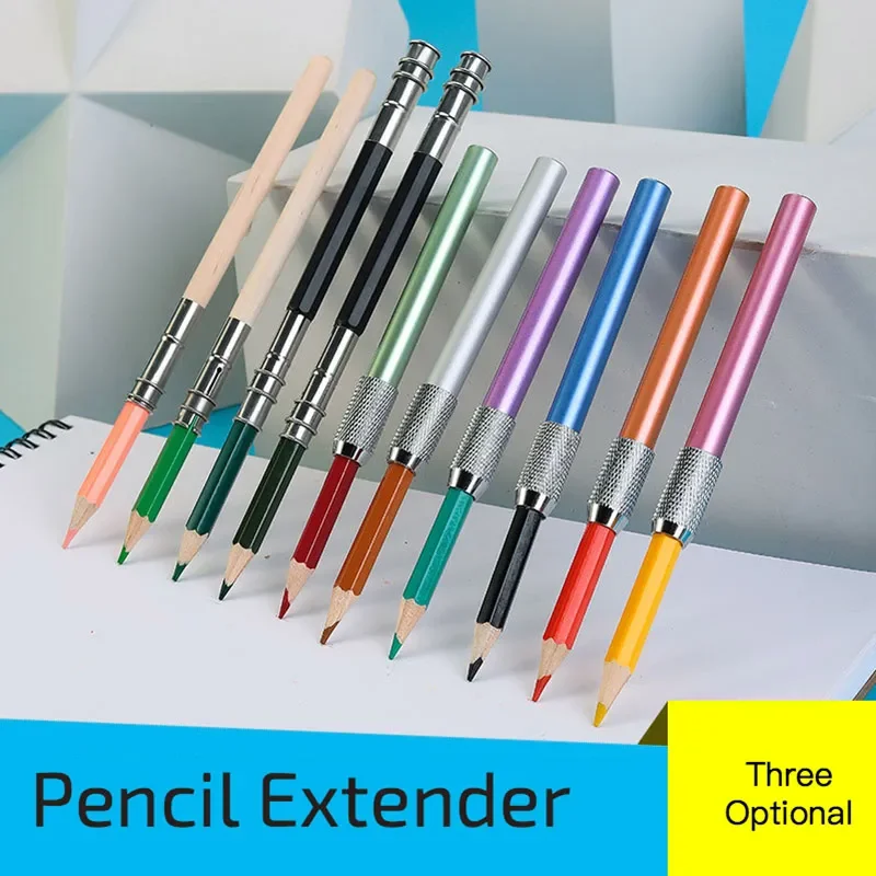 Adjustable Pencil Extender Equipment Pencil Extender Holder Sketch Writing Tool Single Head Writing School Office Stationery