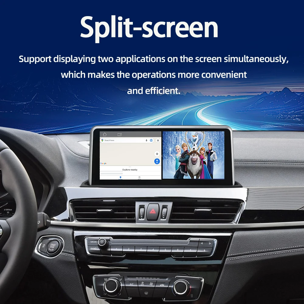 8581 IPS Octa 12.3 بوصة 10.25 بوصة Android14 GPS مكبر للصوت مشغل DVD للسيارة مع DSP Carplay Auto لـ X1 F48 X2 F49 2016-2020