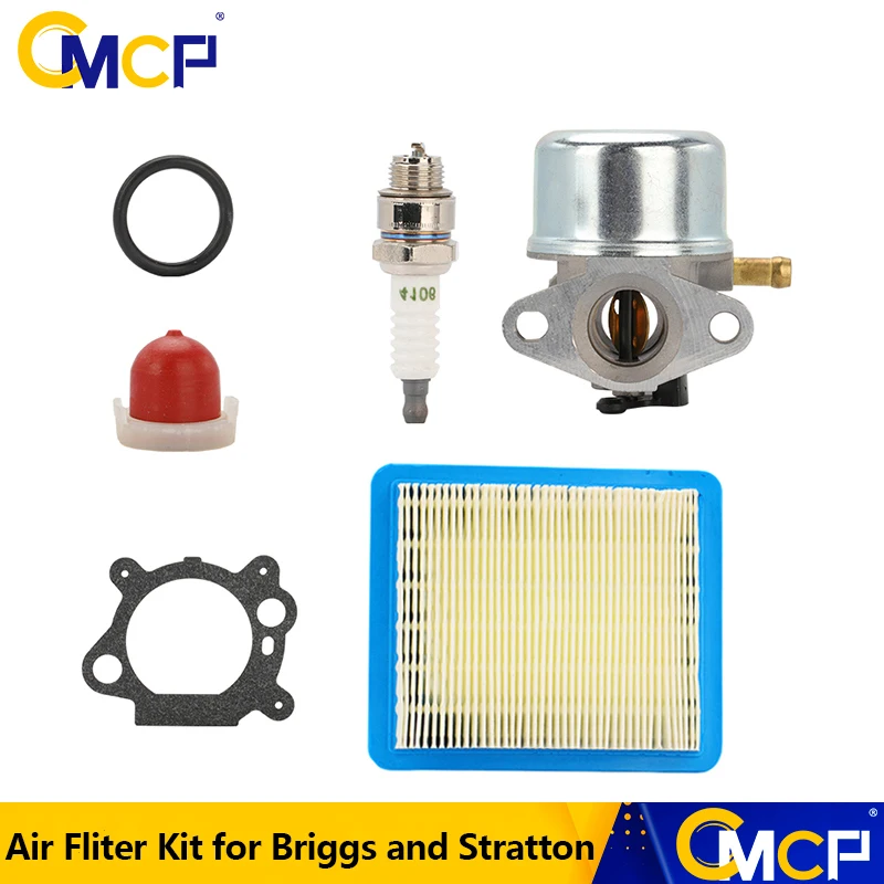

Карбюратор CMCP для Briggs and Stratton 498170 498254 497314 6–6,75 л.с. Murray Craftsman с прокладкой воздушного фильтра, детали газонокосилки