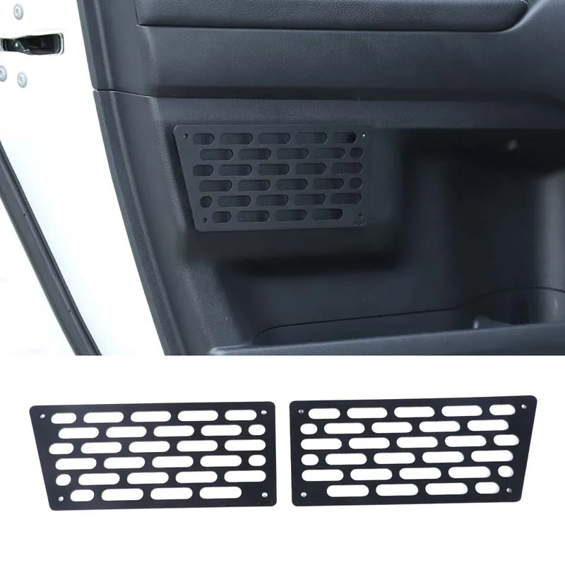 

For Toyota Land Cruiser Prado 250 LC250 2024+ Aluminum alloy black car front door inner door panel hanging net car accessories