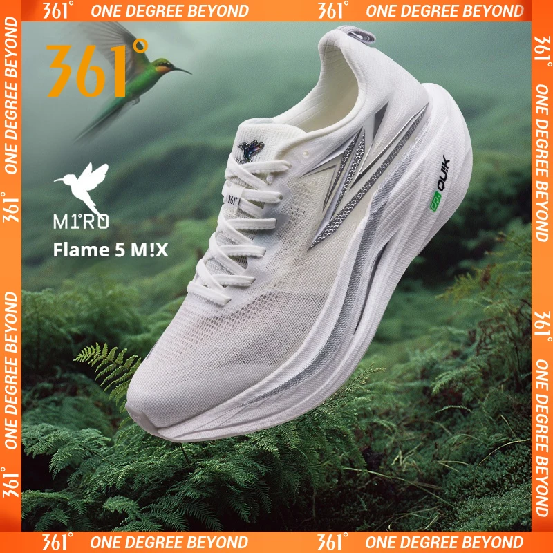 361  Flame 5.0 MIX Men Running Shoes Carbon Plate Racing Marathon Stable Rebound Wear-resistant Male Sneakers 672612214