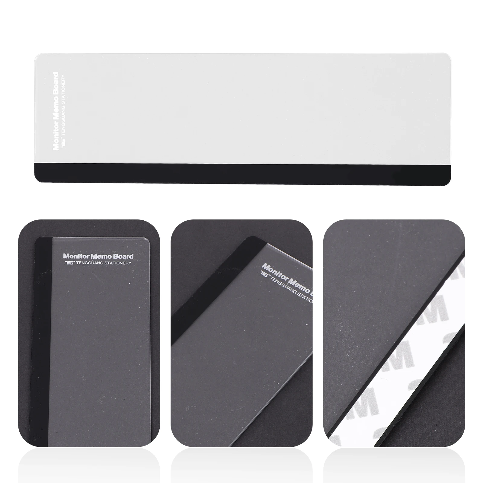

Transparent Acrylic Label Board Memo Computer Screen Side Panel Phone Message Pad Office Supplies Practical Use Desk ganizers