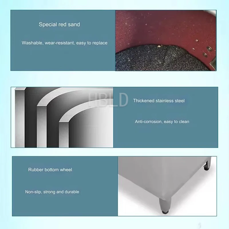 HBLD Commercial Multifunctional Potato Cleaning And Peeling Machine, Electric Sweet Potato And Taro Peeling Machine