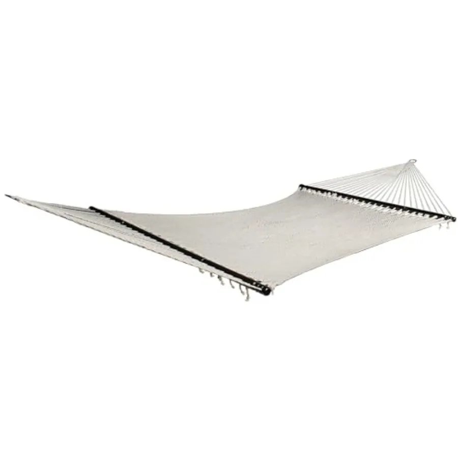 

BH-415 2-Person Weekender 12' Long Deluxe Rope Hammock, 4 mm Thick Handwoven Polyester Rope, Patio Yard Poolside Outdoor Hammoc