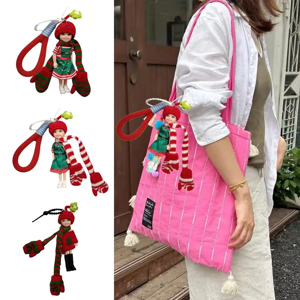 

Bag Accessorie DIY Change Clothes Doll Keychain Hanging Backpack Ornament Doll Pendant Car Key Ring