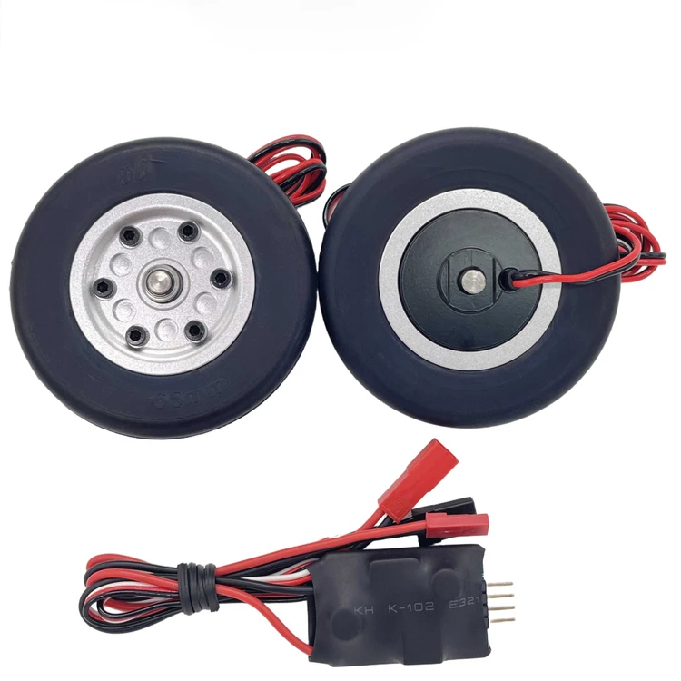 

XAERO Turbine Jet Brake Wheels, 60-80mm High-Temp Resistant Rubber Tires with Aluminum Hub, for RC Jet Landing Gear